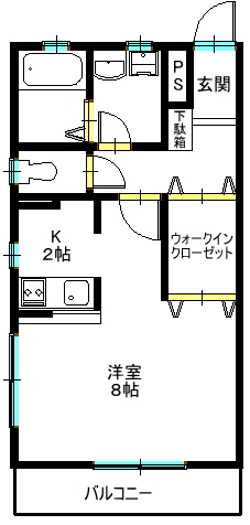 ラウレア101号室間取り