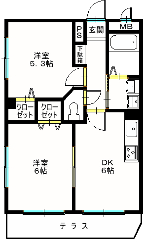 マリージュ横濱間取り