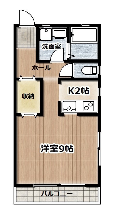 ラウレア101号室間取り